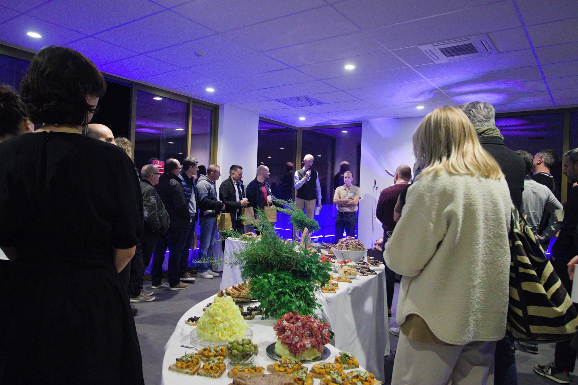 Wide-angle photo of the celebration